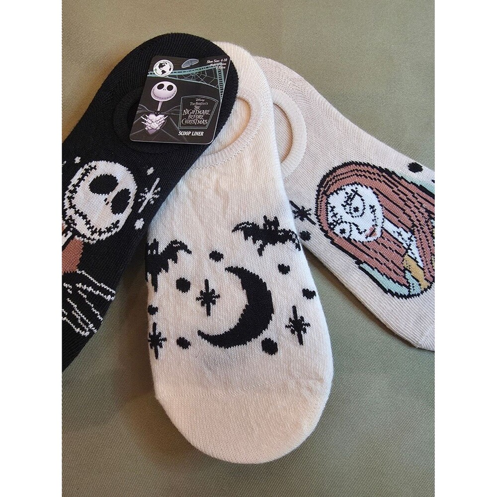 NWT Disney The Nightmare Before Christmas 3 pack one size socks